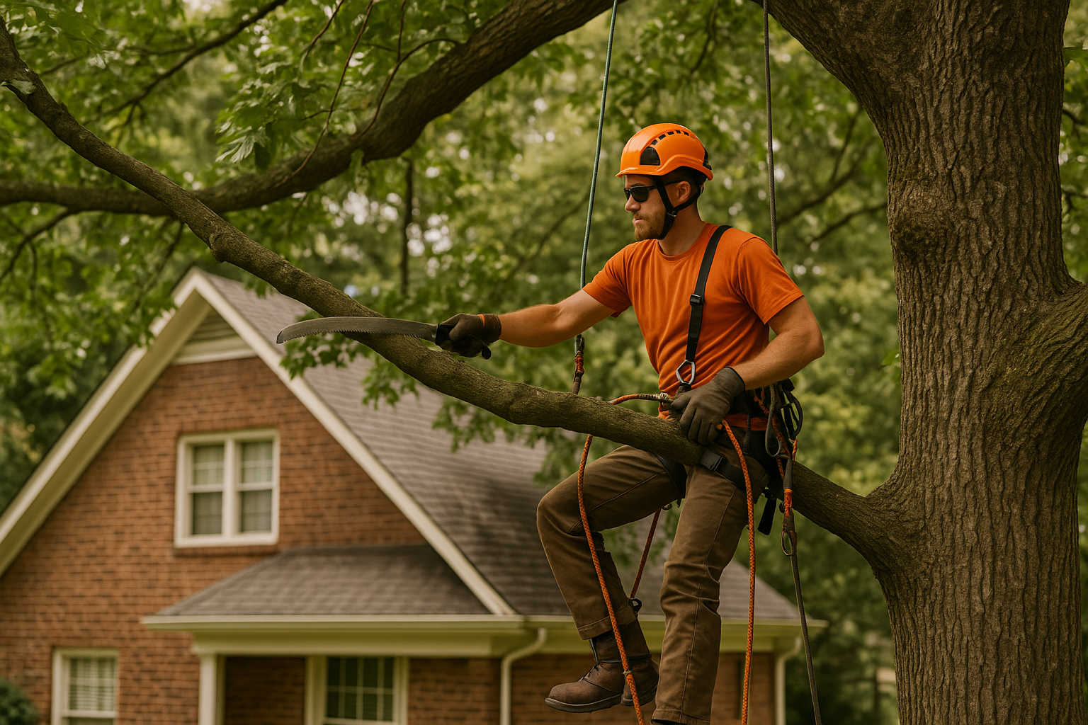 Editorial illustration depicting when prune oak trees sequoyah hills knoxville