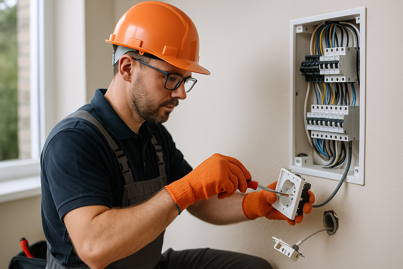 Editorial illustration depicting electrical panel upgrade watters creek allen summer ac