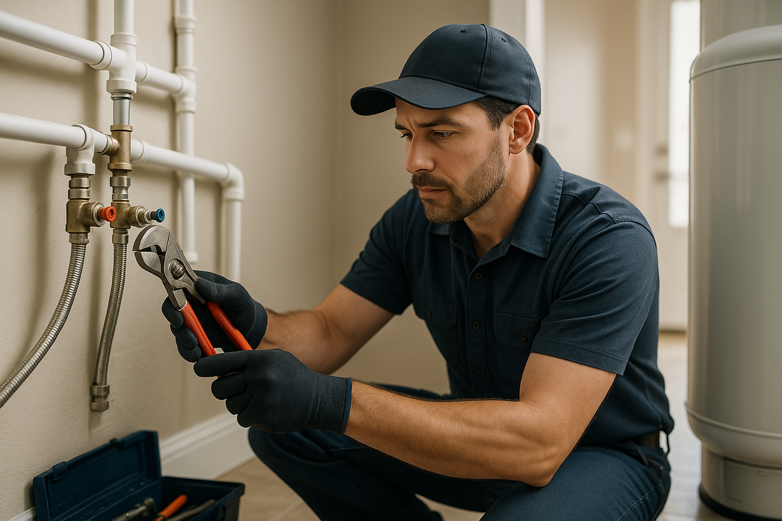 Editorial illustration depicting garrison plumbing