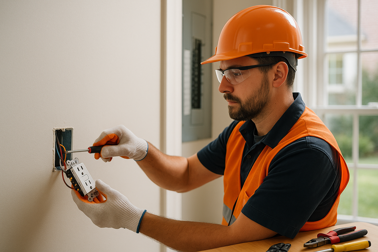 Editorial illustration depicting gfci outlet installation cost jones valley