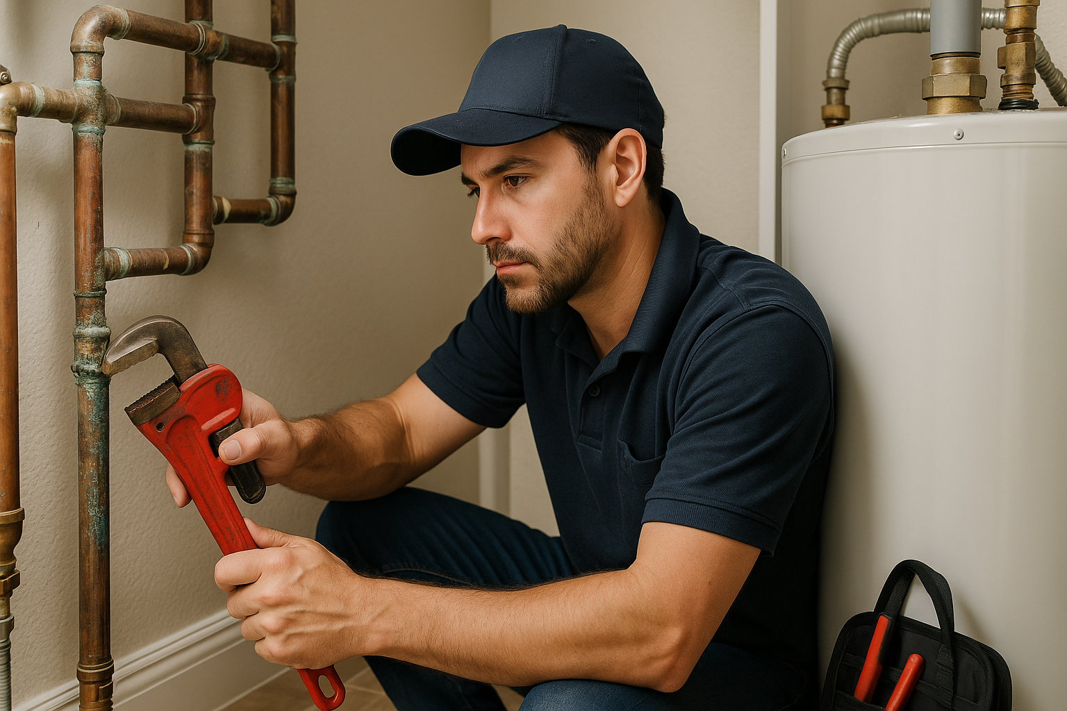 Editorial illustration depicting humidity corrode plumbing macon homes
