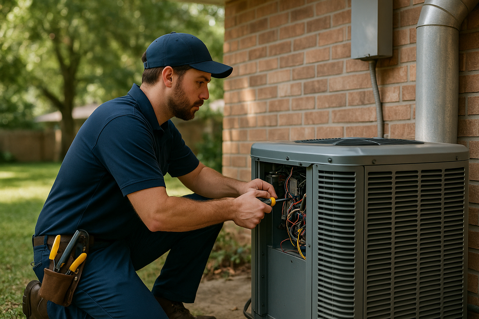 Editorial illustration depicting hvac maintenance prevent mold northwest gainesville