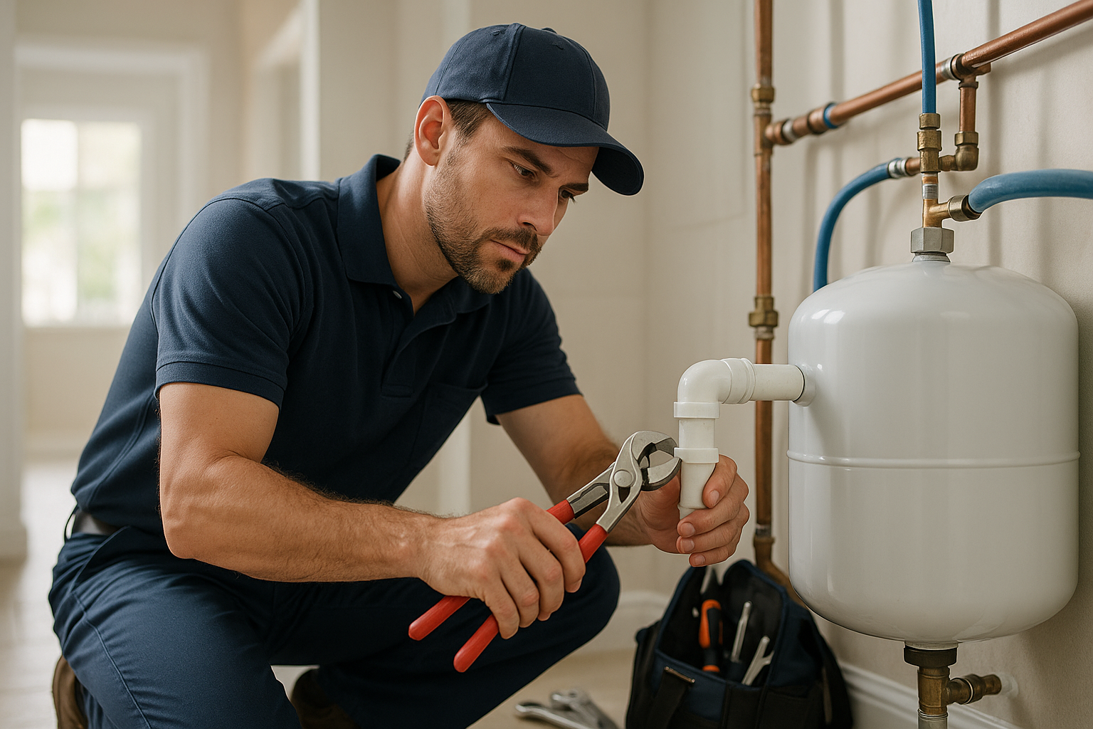 Editorial illustration depicting plumbing boca raton fl