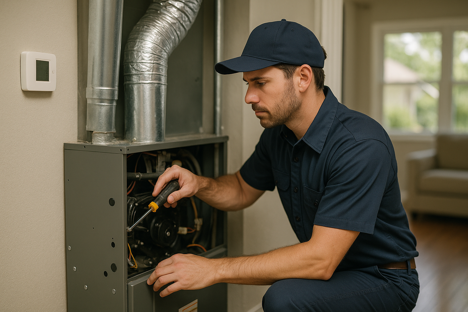 Editorial illustration depicting prevent hvac condensation tallahassee