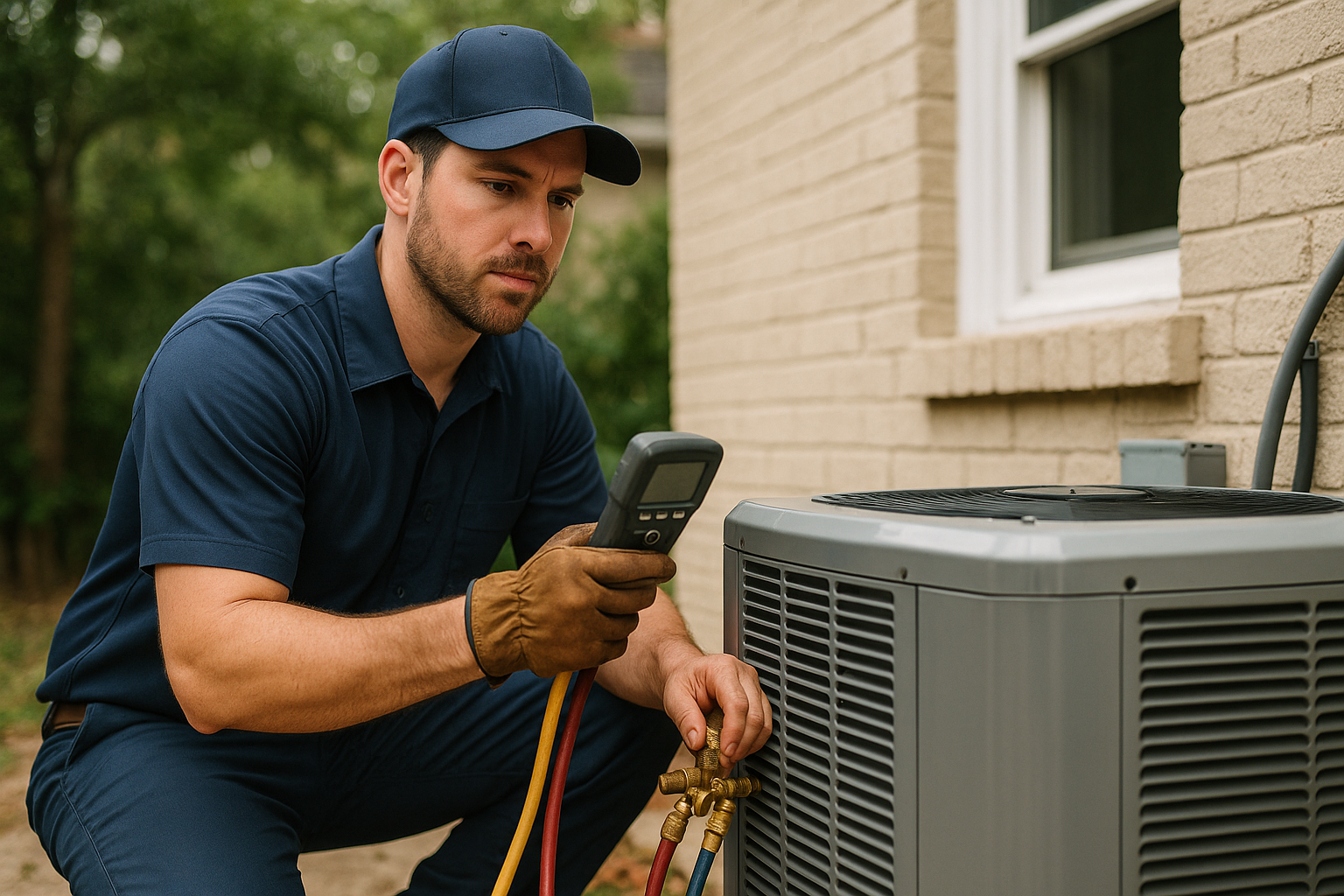 Editorial illustration depicting prevent mold hvac system humid summer